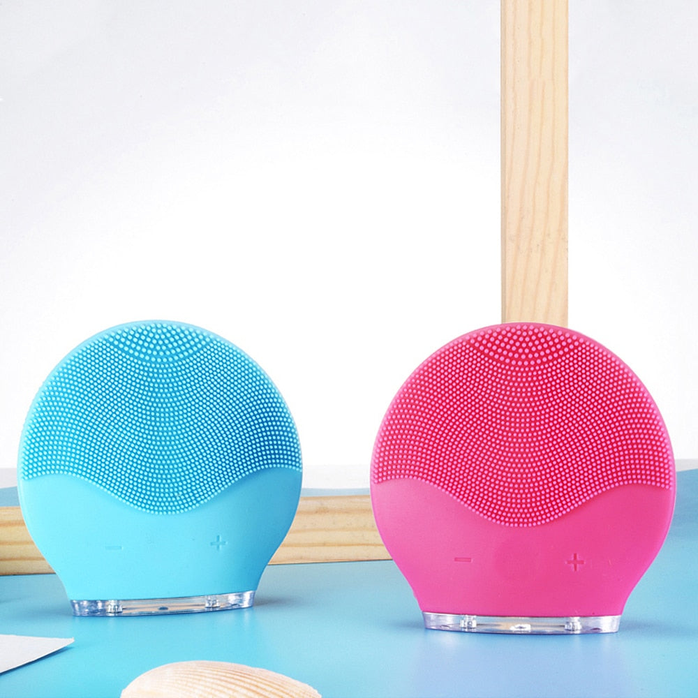Rechargeable Waterproof Silicone Face Cleanser – Deep Cleansing & Gentle Exfoliation