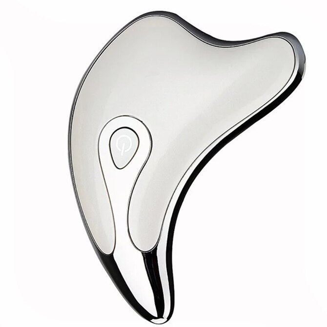 Gua Sha Scraper Facial Massager Face Lifting Slimming LED Light Microcurrent Ski