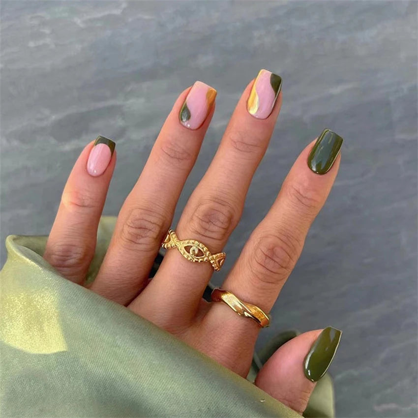 24 Pieces Of Premium Nails - The Beauty Blossoms