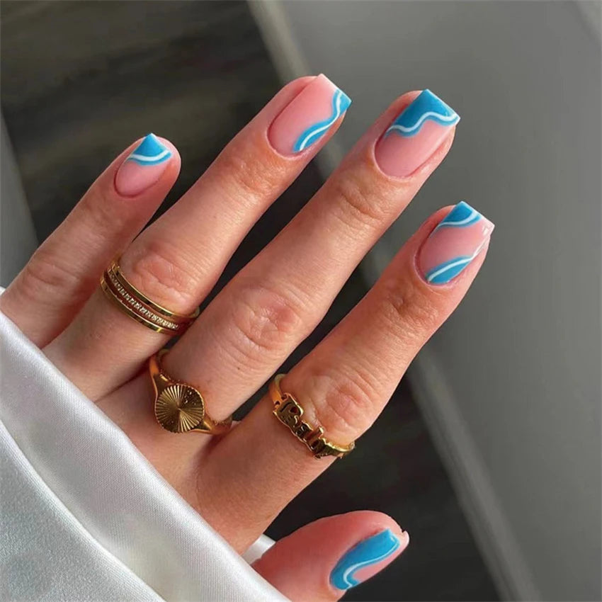 24 Pieces Of Premium Nails - The Beauty Blossoms