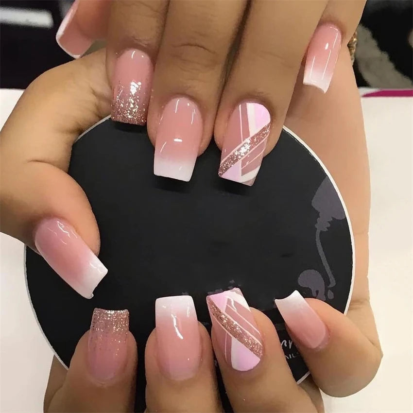 24 Pieces Of Premium Nails - The Beauty Blossoms