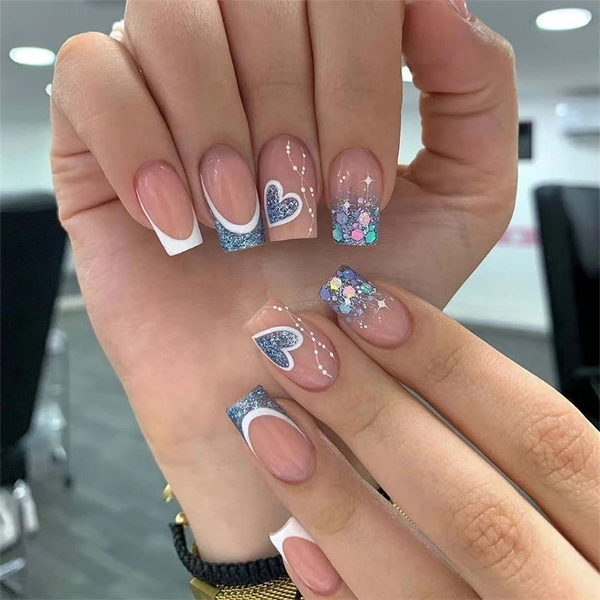 24 Pieces Of Premium Nails - The Beauty Blossoms