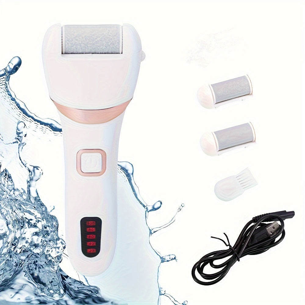 Rechargeable Electric Foot Grinder & Polisher for Calluses, Cracked Heels & Dead Skin