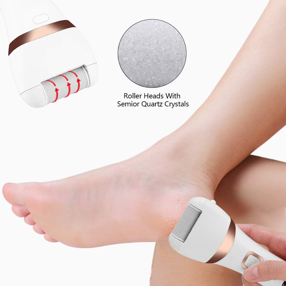 Rechargeable Electric Foot Grinder & Polisher for Calluses, Cracked Heels & Dead Skin